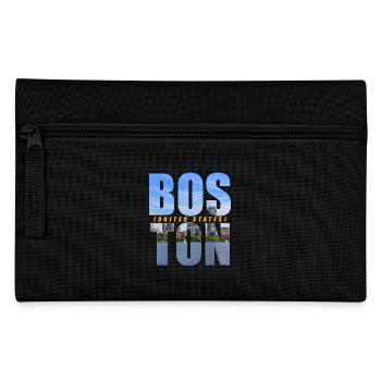 Boston USA Souvenir - Federtasche - Schwarz - Vorne