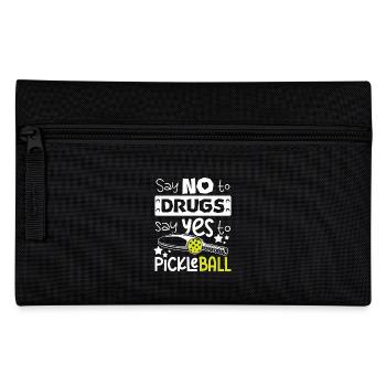 Say No To Drugs Say Yes To Pickleball Red Ribbon - Federtasche - Schwarz - Vorne