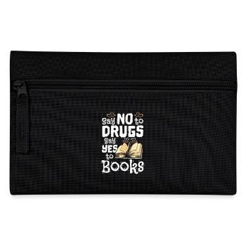 Say No To Drugs Say Yes To Books Red Ribbon - Federtasche - Schwarz - Vorne