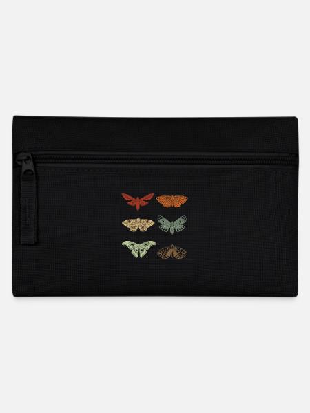 Motte Retro Vintage Motten - Federtasche - Schwarz