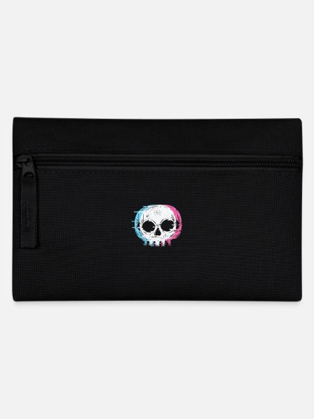 Schädel Gothic Styl - Federtasche - Schwarz
