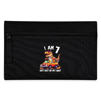 T-Rex conduit un camion monstre J’ai 7e anniversaire - Trousse - noir - Devant