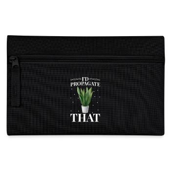 Sansevieria plant lovers, I would - Pencil Case - black - Front
