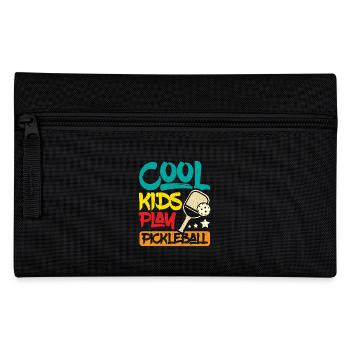 Children Cool kids play pickleball - Pencil Case - black - Front