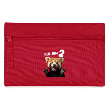 2 Jahre Kleiner Roter Panda Pandas 2. Geburtstag - Federtasche - Rot - Vorne
