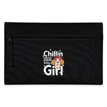 Chillin with my beagle girl - Pencil Case - black - Front