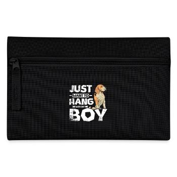 Just want to hang with my beagle boy - Pencil Case - black - Front