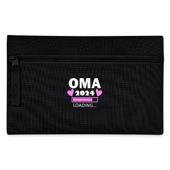 Oma 2024 - Oma werden - Oma loading 2024 - Federtasche - Schwarz - Vorne