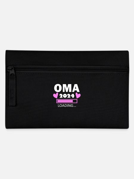 Oma 2024 - Oma werden - Oma loading 2024 - Federtasche - Schwarz