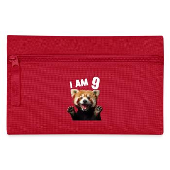 9 Jahre Kleiner Roter Panda Pandas 9. Geburtstag - Federtasche - Rot - Vorne
