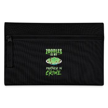 Zoodles Zucchini Pasta Saying - Pencil Case - black - Front