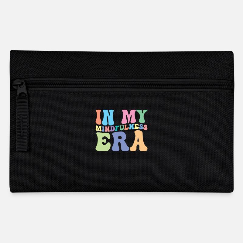 Achtsamkeit Groovy - Federtasche - Schwarz
