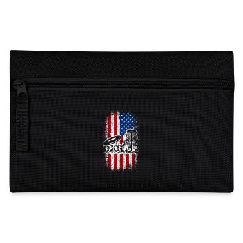 Usa Drapeau américain 4 juillet patriotique disc golf - Trousse - noir - Devant