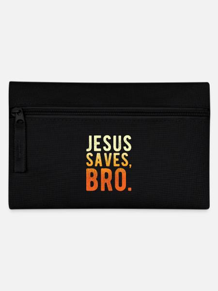 Jesus Rettet Bruder - Federtasche - Schwarz
