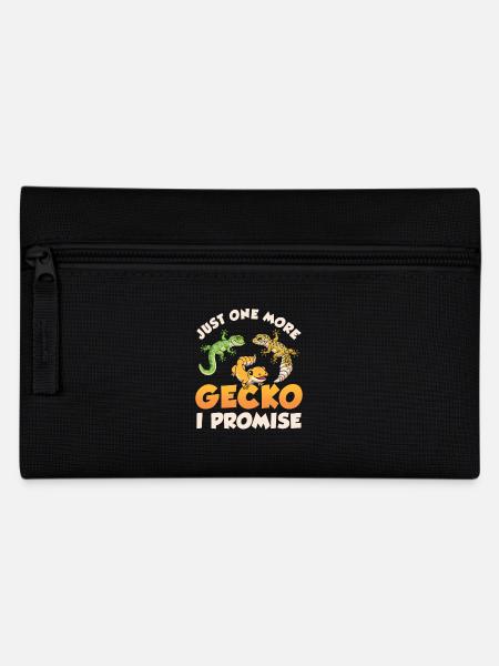 Gecko Lustig Nur noch einen Gecko Versprochen - Federtasche - Schwarz