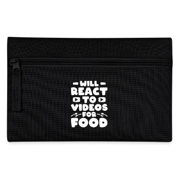 Reaction Streamer Video Reaktion Content Creator - Federtasche - Schwarz - Vorne