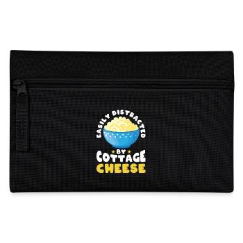 Cottage Cheese Retro Vintage Cottage Cheese - Pencil Case - black - Front