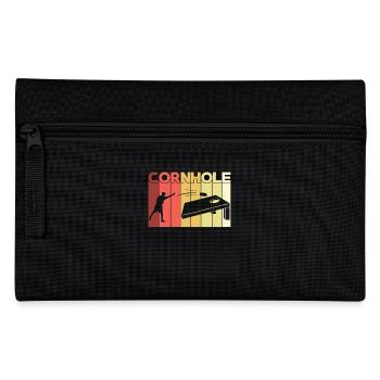 Cornhole Game Retro - Federtasche - Schwarz - Vorne