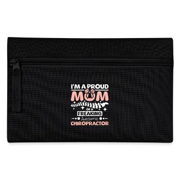 Mothers day proud mom of a Chiropractor - Pencil Case - black - Front