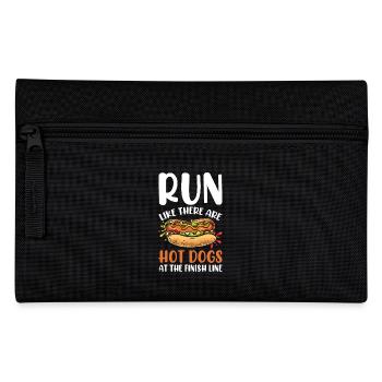 Marathon Marathon Runner Finish Line Saying Funny - Pencil Case - black - Front