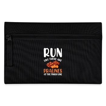 Marathon Marathon Runner Finish Line Saying Funny - Pencil Case - black - Front