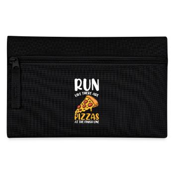 Marathon Marathon Runner Finish Line Saying Funny - Pencil Case - black - Front
