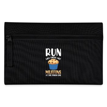Marathon Marathon Runner Finish Line Saying Funny - Pencil Case - black - Front