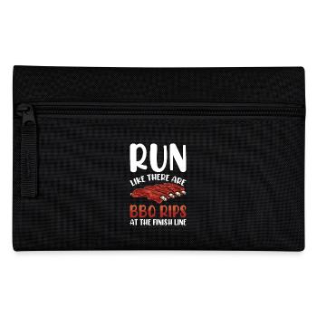 Marathon Marathon Runner Finish Line Saying Funny - Pencil Case - black - Front