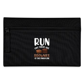 Marathon Marathon Runner Finish Line Saying Funny - Pencil Case - black - Front
