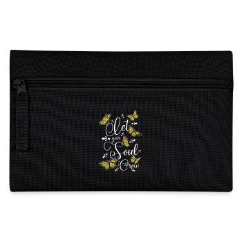 Let your soul grow, Butterfly - Pencil Case - black - Front