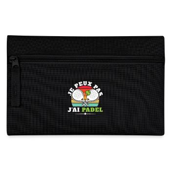 Je peux pas j'ai padel - Trousse - noir - Devant