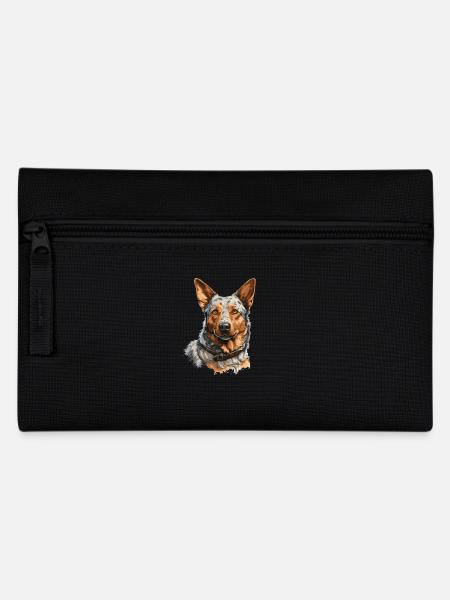 Hund Australian Cattle Dog - Federtasche - Schwarz