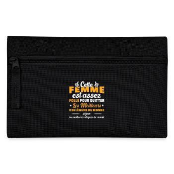 Départ Collègue de Travail Nouvel Emploi Retraite - Trousse - noir - Devant