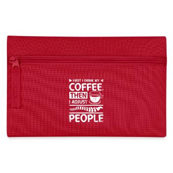 Drink coffee and adjust people Chiropractor - Pencil Case - red - Front