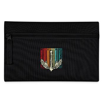 Retro Vintage Chiropractor - Pencil Case - black - Front
