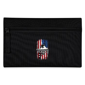 Usa american flag 4th of july Chiropractor - Pencil Case - black - Front