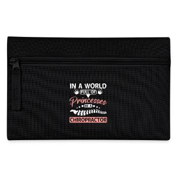 In a world full of princesses be a Chiropractor - Pencil Case - black - Front