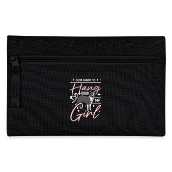 Je veux juste passer du temps avec ma fille border collie - Trousse - noir - Devant