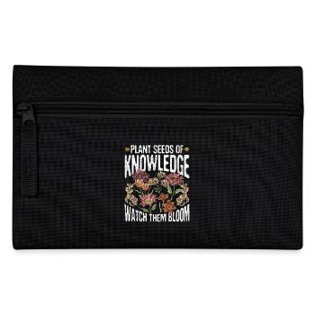 Teacher Wildflower Plant Seeds Of Knowledge - Pencil Case - black - Front