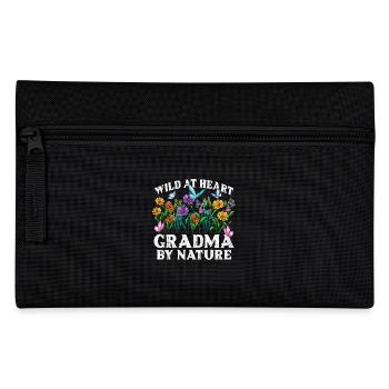 Oma Wildblume Blumen Natur Liebe - Federtasche - Schwarz - Vorne