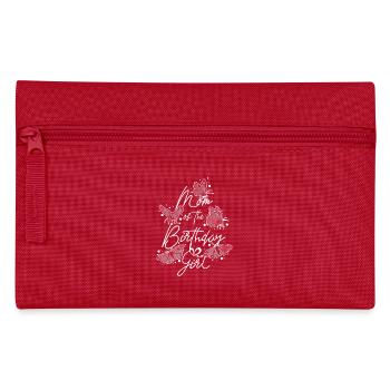 Butterfly Family mom of The Birthday Girl - Pencil Case - red - Front