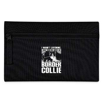 Je pensais à mon border collie - Trousse - noir - Devant