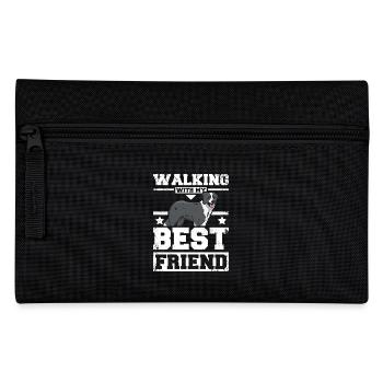 Marcher avec mon meilleur ami border collie - Trousse - noir - Devant
