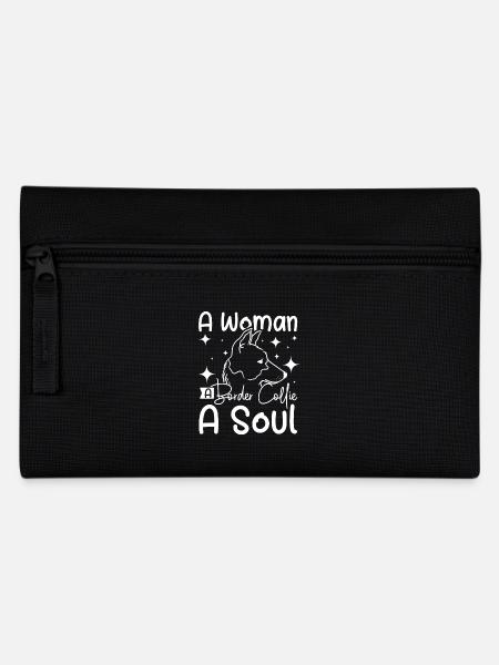 Une femme un border collie une âme - Trousse - noir
