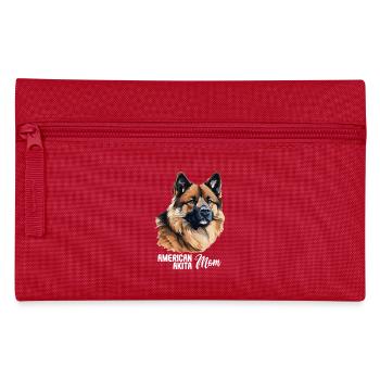 Dog American Akita - Pencil Case - red - Front