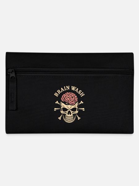 Brain wash skull - Pencil Case - black