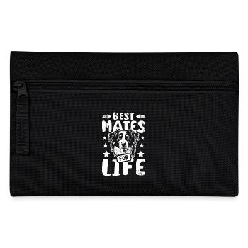 Best mates for life border collie - Pencil Case - black - Front