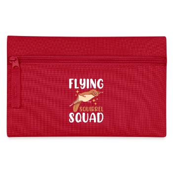 Fliegende Eichhörnchen-Truppe - Federtasche - Rot - Vorne