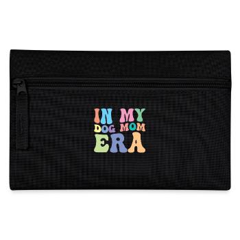 Dog Mom Retro Groovy In My Dog Mom Era - Pencil Case - black - Front
