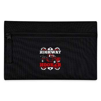 Funny highway hoker Tow truck driver - Federtasche - Schwarz - Vorne